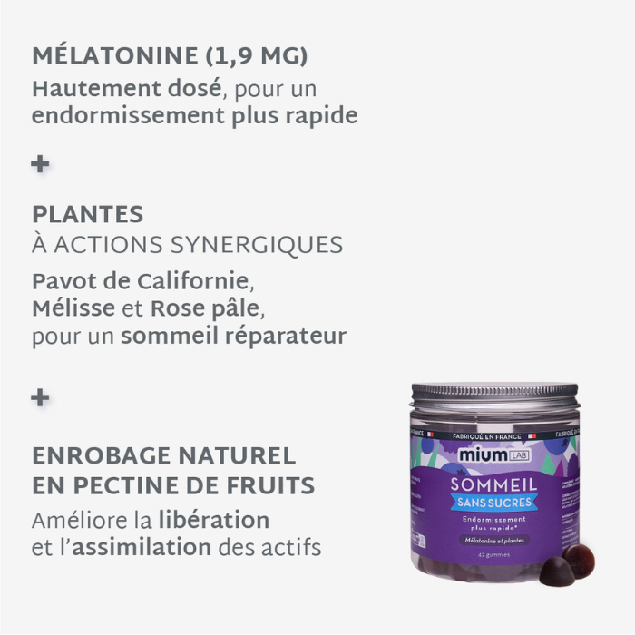 Gummies SOMMEIL SANS SUCRES | Qualité du sommeil | 21 jours