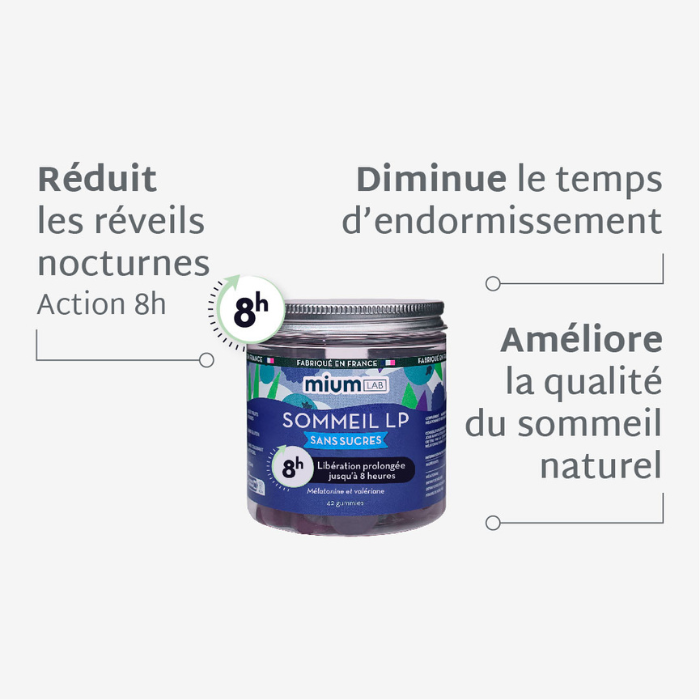 Gummies SOMMEIL LIBÉRATION PROLONGÉE | Réduit les réveils nocturnes | Pack 4 x 21 jours