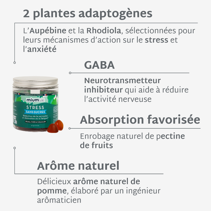 Gummies STRESS SANS SUCRES | Anti-stress et anxiété | 21 jours